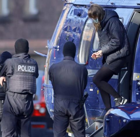 Lina Engel po aresztowaniu