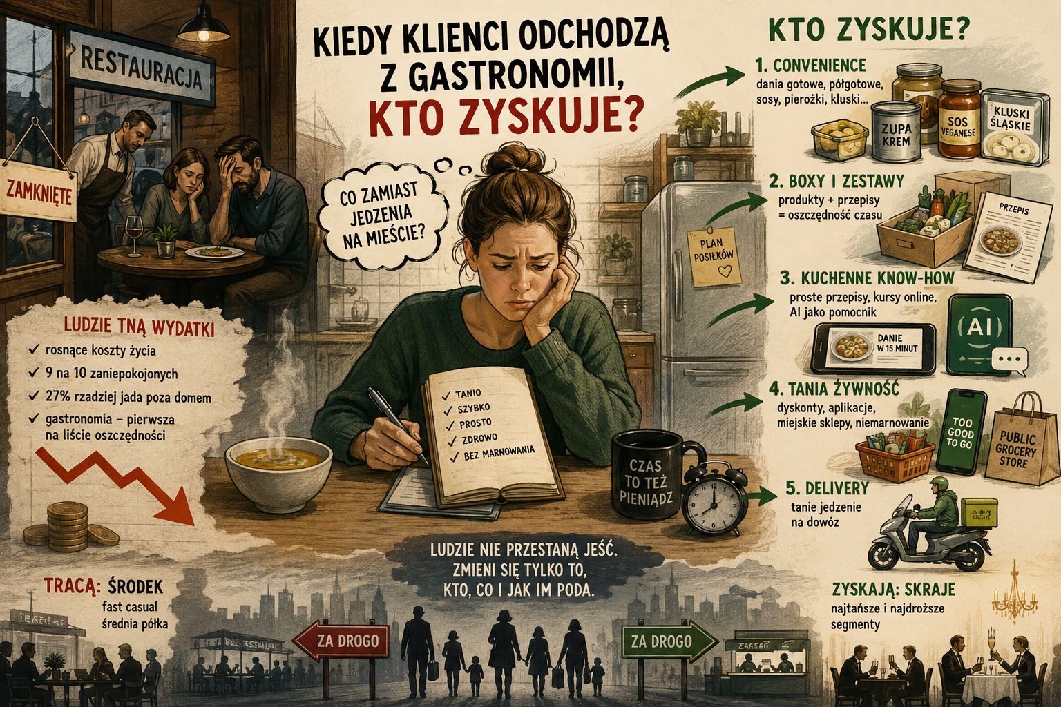 Nastroje konsumenckie nie wróża dobrze gastronomii