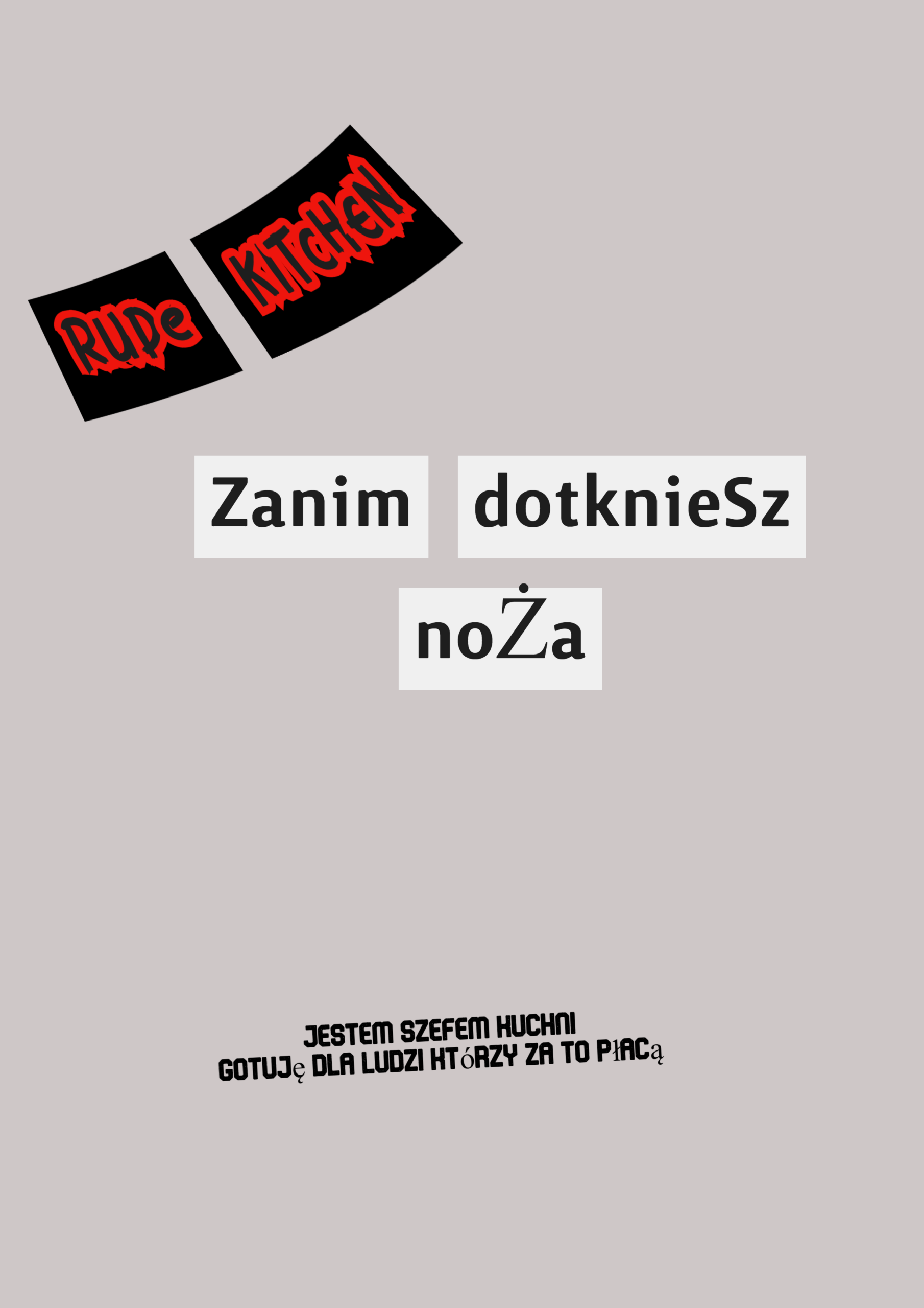 Okładka ebooka Zanim dotkniesz noża - Rude Kitchen, autor Piotr Krupa